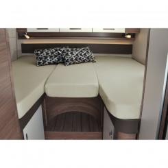 Spannbettlaken-Set 3-teilig für Heckbetten, sand sand