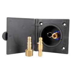 Wassersteckdose ohne Brause schwarz