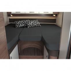 Spannbettlaken-Set 3-teilig für Heckbetten, titanium titanium