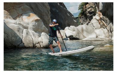 Indiana Touring 11'6 aufblasbares Stand Up Paddling-Board inkl. Paddel und Luftpumpe 