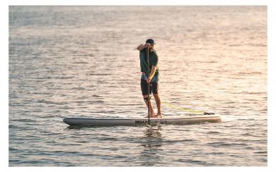 Indiana SUP Touring Inflatable 12'6 aufblasbares Stand Up Paddling-Board inkl. Paddel und Luftpumpe 