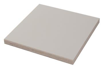 Möbelbauplatte Lichtgrau - 15mm Pappelschichtstoff 