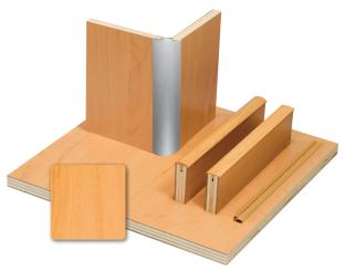 Möbelbauplatte Apfel - 15mm HPL-Schichtstoff - 1/4 Platte 