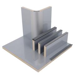 Möbelbauplatte Hochglanz Silber - 15mm HPL-Schichtstoff 