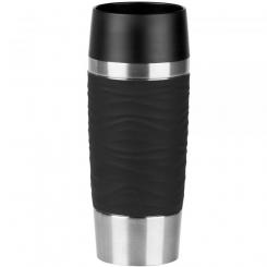 Trinkbecher Travel Mug Waves schwarz