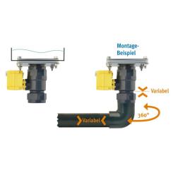 Elektrisches Kugelhahnventil für Tank-Direktanschluss 