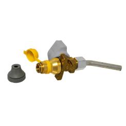 Ventil mit Flansch und Rohr 