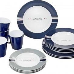 Geschirr-Set Marine, 16-teilig 