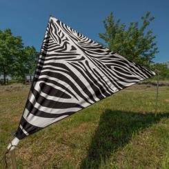 Sonnensegel TC-Zip Canvas Single Zebra Druck
