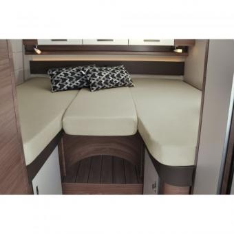 Spannbettlaken-Set 3-teilig für Heckbetten, sand sand