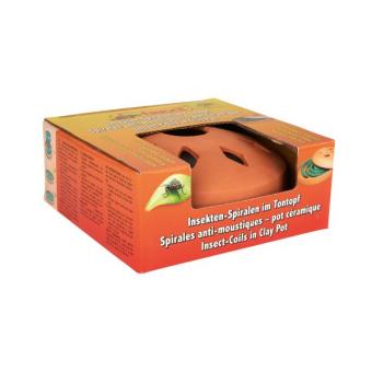 Insektenspiralen im Tontopf 