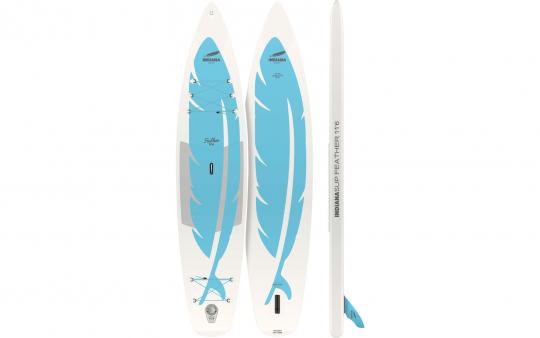 Indiana SUP Feather 11'6 aufblasbares Stand Up Paddling-Board inkl. Luftpumpe und Reparaturset 