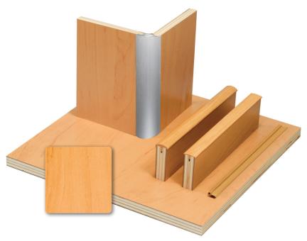 Möbelbauplatte Apfel - 15mm HPL-Schichtstoff - 1/4 Platte 