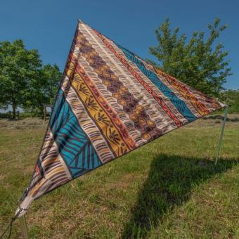 Sonnensegel TC-Zip Canvas Single Africa Druck