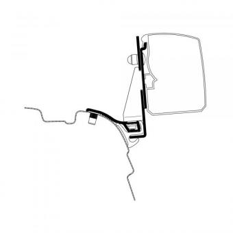 Adapter VW T5 / T6 Minivan mit Reimo Multi Rail, langer Radstand 