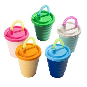 Trinkbecher mit Deckel, dunkelblau 