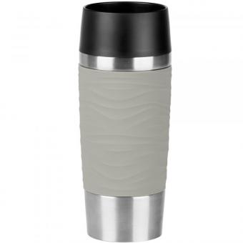 Trinkbecher Travel Mug Waves grau