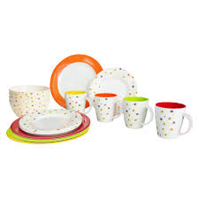 Geschirrset Rainbow Flowers 